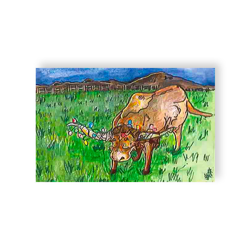 "Holiday Steer" Holiday Card (Pack of 20)