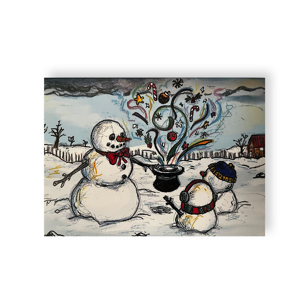 "Magic Snowman" Holiday Card (Pack of 20)